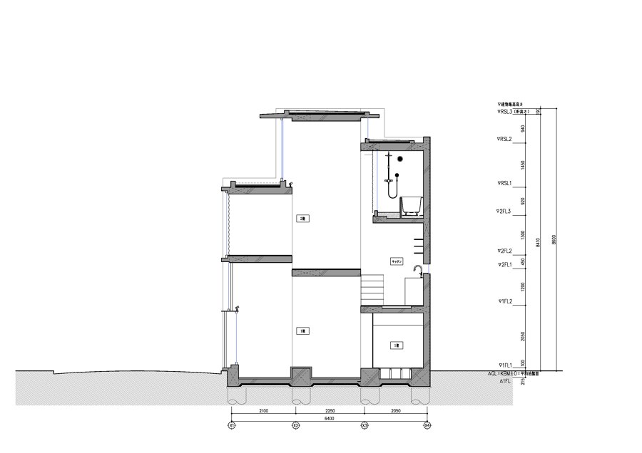 Building Frame of the House de IGArchitects | Maisons particulières