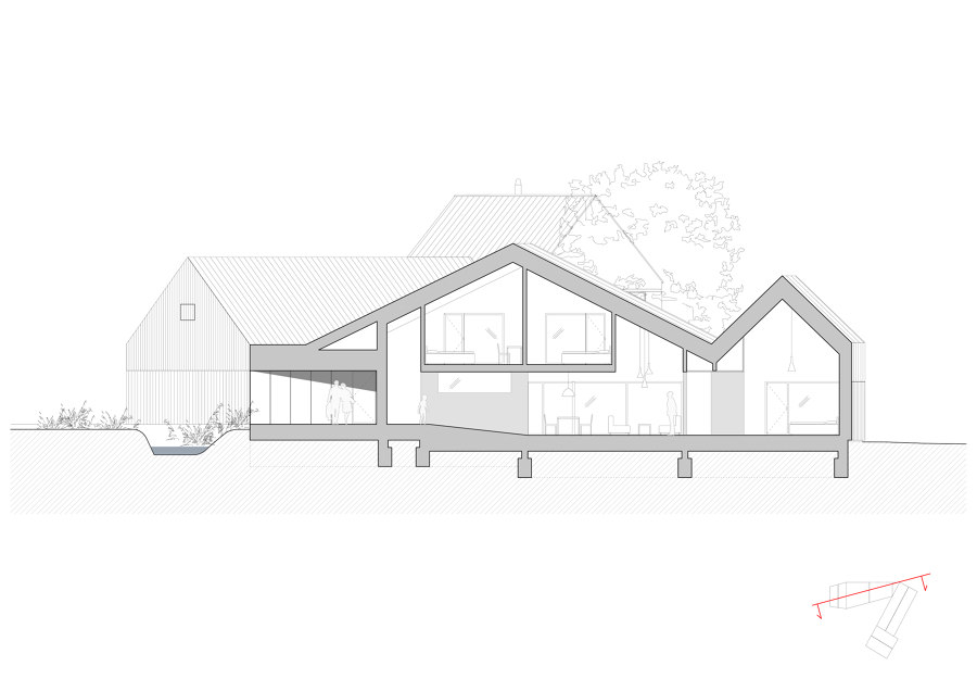 New House with Old Mill de RDTH architekti | Casas Unifamiliares