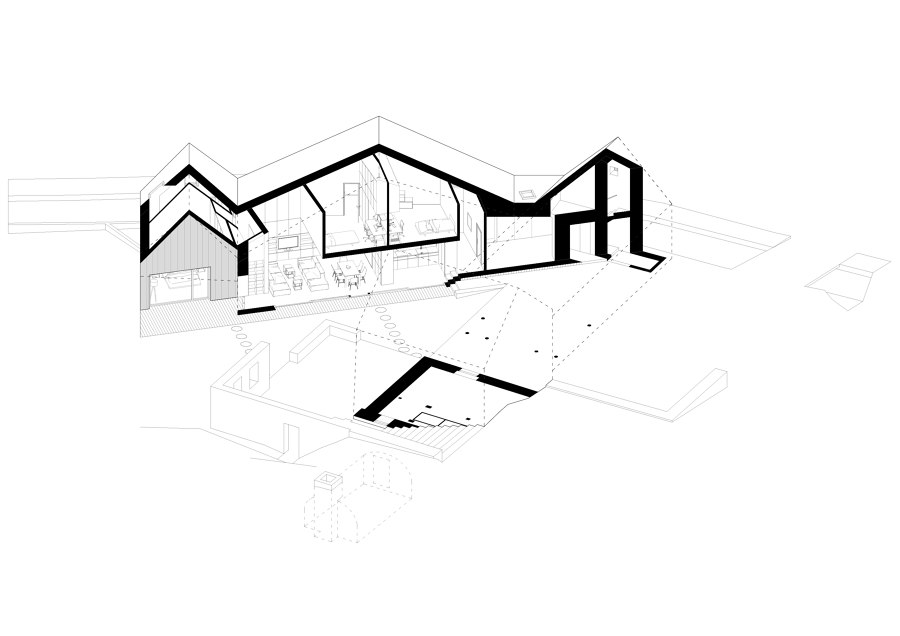 New House with Old Mill von RDTH architekti | Einfamilienhäuser