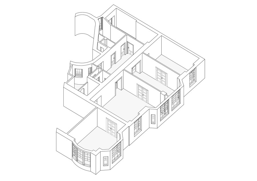 Enfilade Apartment de RDTH architekti | Pièces d'habitation