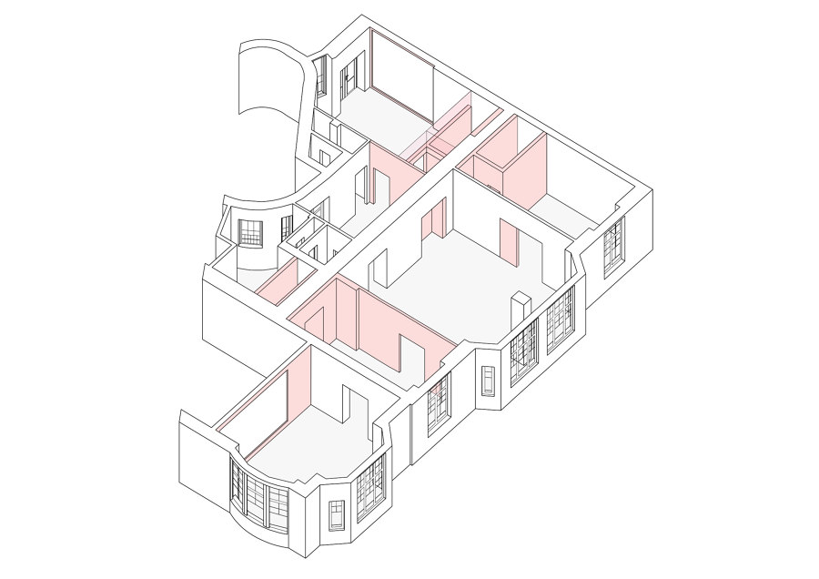 Enfilade Apartment de RDTH architekti | Espacios habitables