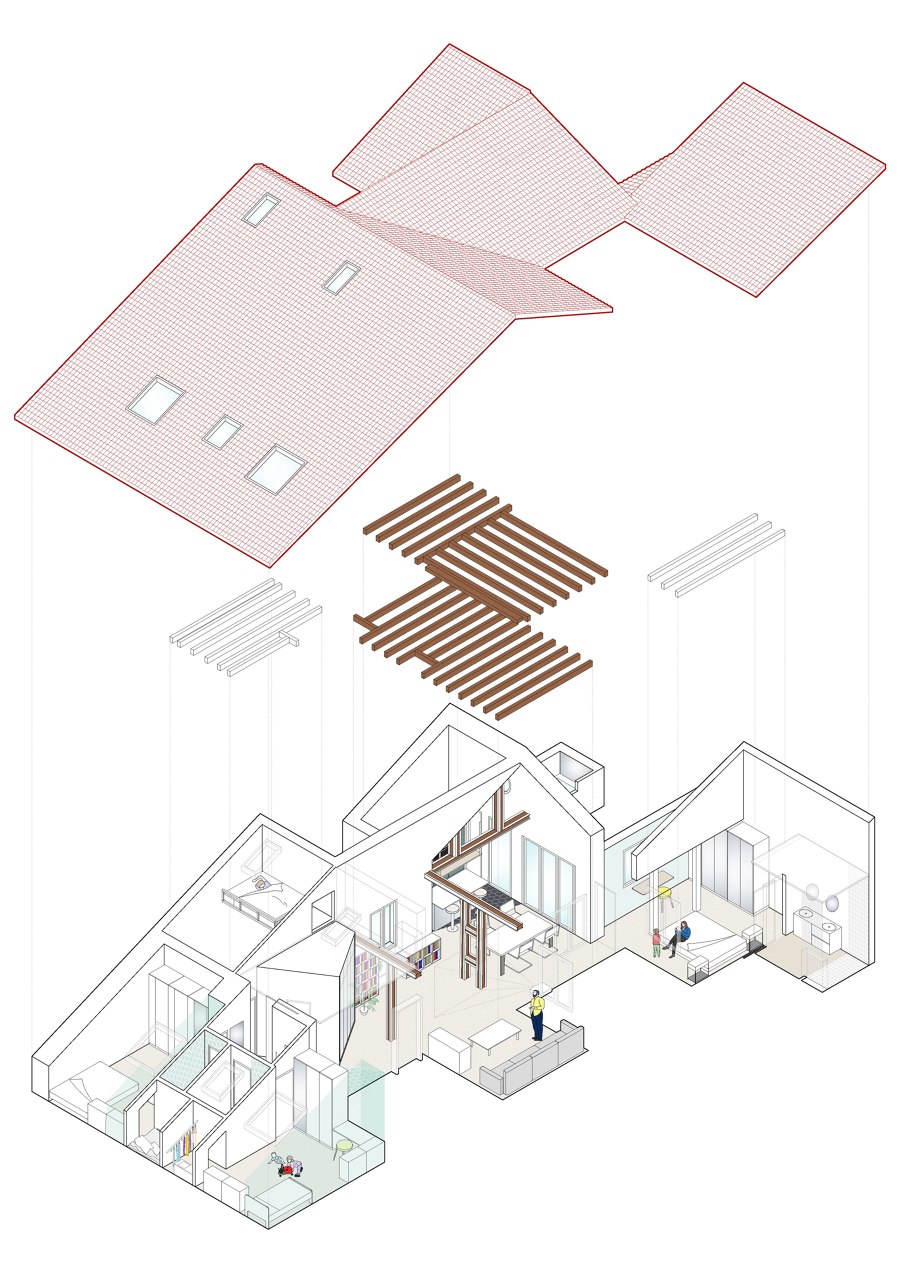 CIEL de gon architects | Pièces d'habitation