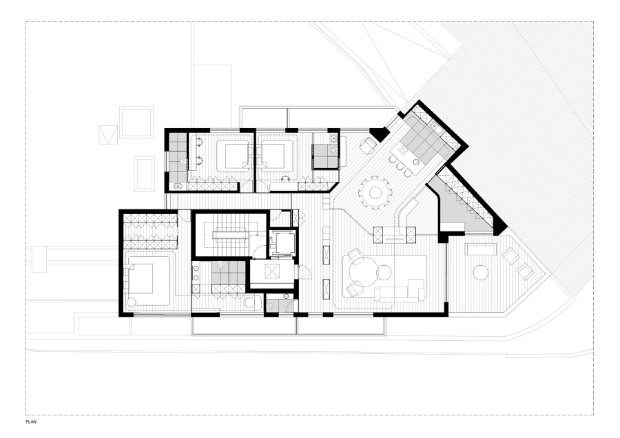 Jardim Velho Apartment by André Simão & Nuno Bessa | Living space