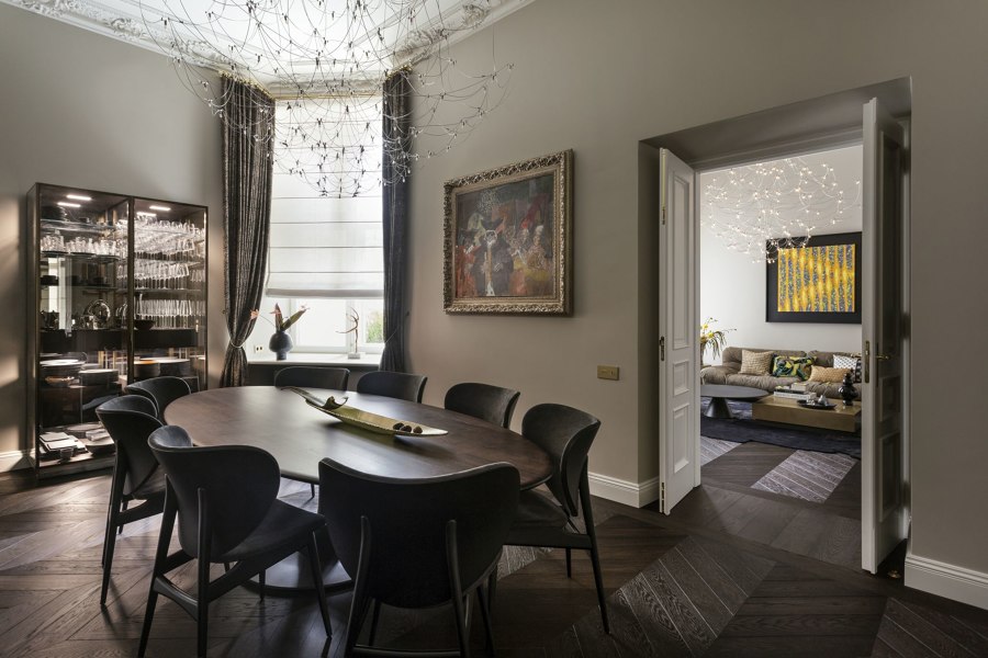 Polish Art and Italian Design in Warsaw Apartment by mow.design | Living space