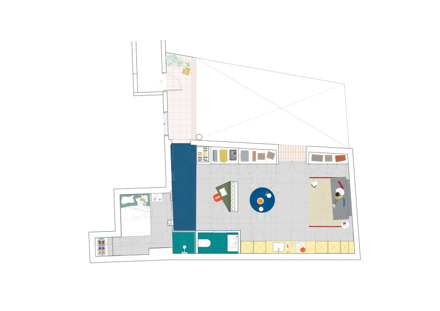 Flix House de gon architects | Pièces d'habitation