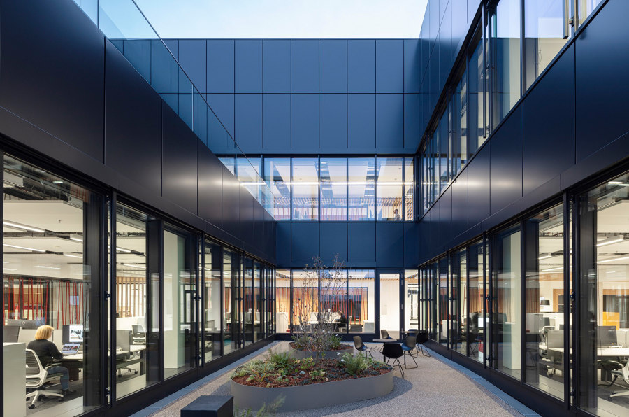 Fassade Hilti Innovationszentrum am Standort Kaufering von Lindner Group | 
