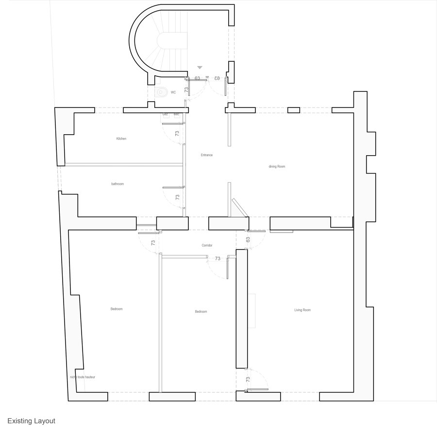 House for 2 Architects de Toledano +Architects | Arquitectura de interior
