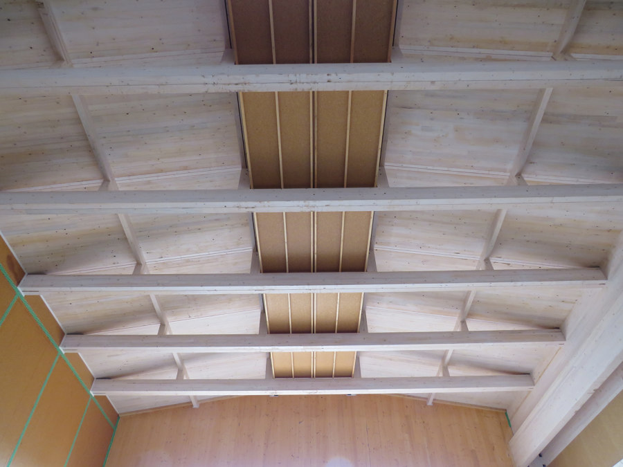 Modern timber construction production hall de Pfleiderer | Références des fabricantes