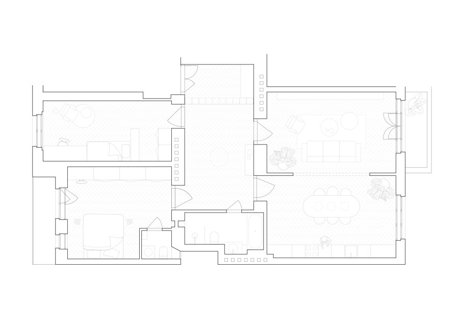 1930s Apartment de studio COSMO | Pièces d'habitation