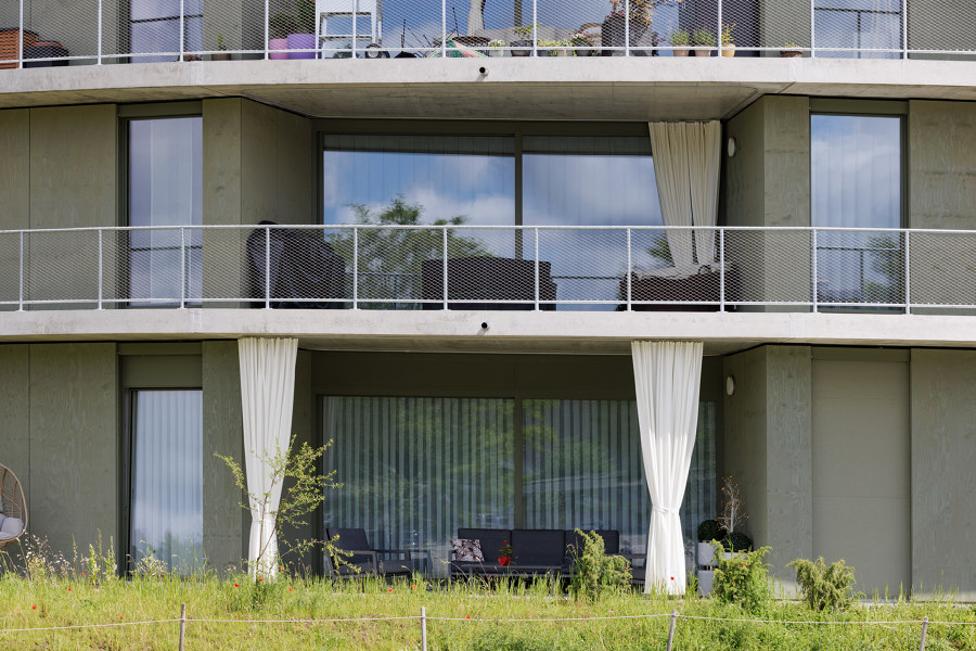 Residential building project "Rondo" - Flexus balcony curtains de MHZ Hachtel | Referencias de fabricantes