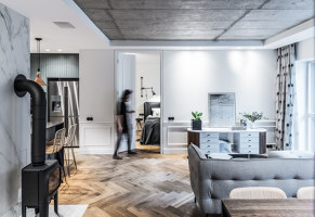 Family’s Flat in Užupis | Living space | Dizaino Virtuve