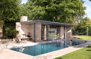 Pared-back garden Pavilions | Open-air pools | Threefold Architects