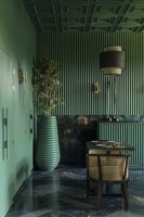 The Fluted Emerald Elgin Cafe | Café-Interieurs | Renesa Architecture Design Interiors