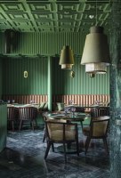 The Fluted Emerald Elgin Cafe | Café interiors | Renesa Architecture Design Interiors