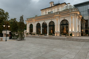 The alluring beauty of porcelain tiles in a location for luxury events | Riferimenti di produttori | Atlas Concorde
