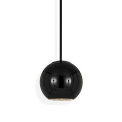 Copper Round 25cm Pendant Black | Suspended lights | Tom Dixon