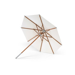 Atlantis Umbrella Ø330 parasol, fabric and kapur wood | Garden accessories | Skagerak