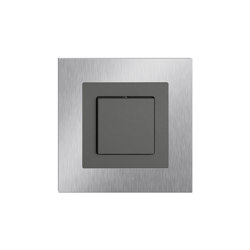 EDIZIO.liv prestige chrome steel grounded | Push-button switches | Feller