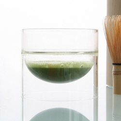 float matcha bowl | double walled glassware | Cuencos | molo