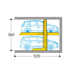 Parklift 411 | Mechanic parking systems | Wöhr