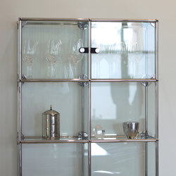 USM Haller Showcase | Transparent Glass | Display cabinets | USM