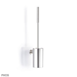 Stainless steel toilet brush set - bolted | Brosses WC et supports | PHOS Design