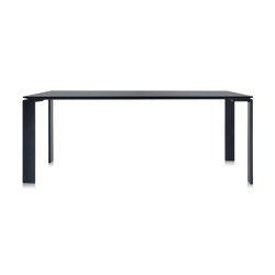 Four Soft Touch Schwarz/Schwarz 190 x 79 cm | Esstische | Kartell