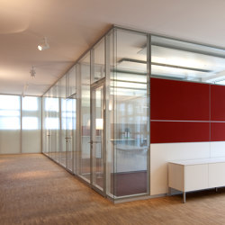 System 7000 Integrated partition wall absorber | Sound absorbing wall systems | Strähle