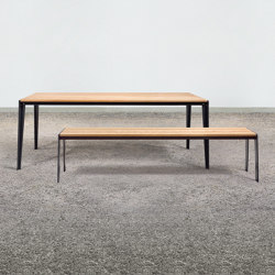 at_14 Table and on_14 Bench | Tabletop rectangular | Silvio Rohrmoser