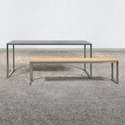 Table at_02 and Bench on_05 | Table-seat combinations | Silvio Rohrmoser