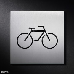 Bicycle parking space, bicycle cellar sign | Symbols / Signs | PHOS Design