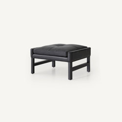 Wood Frame Ottoman | Pouf | BassamFellows