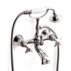 White Rose Bath & Shower mixer - wall mounted | Bath taps | Devon&Devon