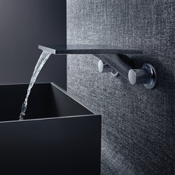 AXOR Massaud 3-Hole Basin Mixer for concealed installation wall mounting with spout 262 mm DN15 | Wash basin taps | AXOR