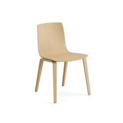 Aava – 4 wood legs, wood | Chairs | Arper