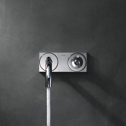 AXOR Uno Single Lever Basin Mixer for concealed installation with plate and spout 225 mm wall mounting DN15 |  | AXOR
