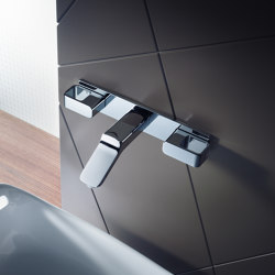 AXOR Urquiola 3-Hole Basin Mixer DN15 for concealed installation with spout 168mm | Wash basin taps | AXOR