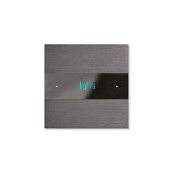 Deseo intelligent thermostat - brushed volcanic grey | KNX-Systems | Basalte