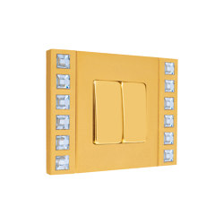 Sand-Velvet-Décor | Double Push-Button Switch | Two-way switches | FEDE