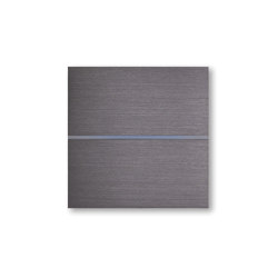Sentido - brushed volcanic grey - 2-way | KNX-Systems | Basalte