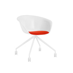 Duna 02 - Trespolo fisso, plastica | Chairs | Arper