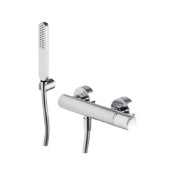 Nomos Go F4165 | Exposed shower mixer with shower set | Shower controls | Fima Carlo Frattini