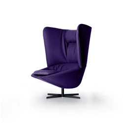 Ladle Armchair - High Backrest/Swivel Spoke Base Version | Armchairs | ARFLEX