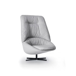 Ladle Armchair - Medium Backrest/Swivel Spoke Base Version | Armchairs | ARFLEX