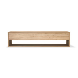 Nordic | Oak TV cupboard - 1 flip-down door - 1 drawer | Multimedia sideboards | Ethnicraft
