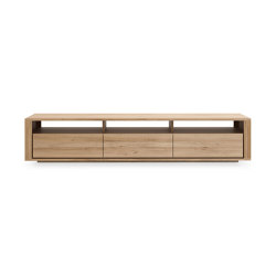 Shadow | Oak TV cupboard - 3 drawers | Multimedia sideboards | Ethnicraft