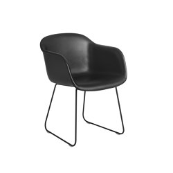 Fiber Armchair | Sled Base | Leather | Chairs | Muuto