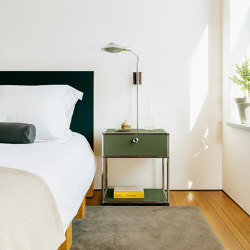 USM Haller Nightstand | Olive Green | Nachttische | USM