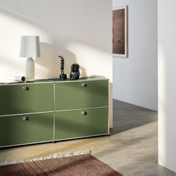 USM Haller Credenza | Olive Green | Sideboards / Kommoden | USM