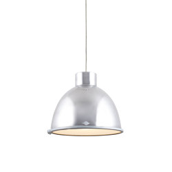 Giant 2 Pendant Light, Natural Aluminium with Wired Glass | Lampade sospensione | Original BTC